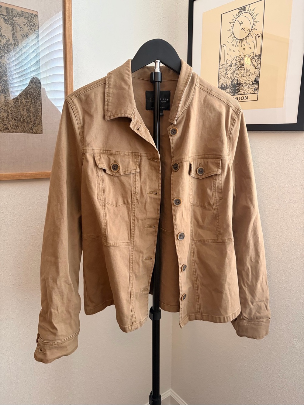Sanctuary Women's Tan/Olive Utility Jacket